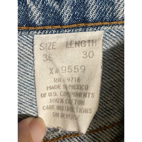 Vintage Jordache Jeans 36x30 Straight Leg Relaxed Fit Grunge 80s 90s Denim - Picture 4 of 13